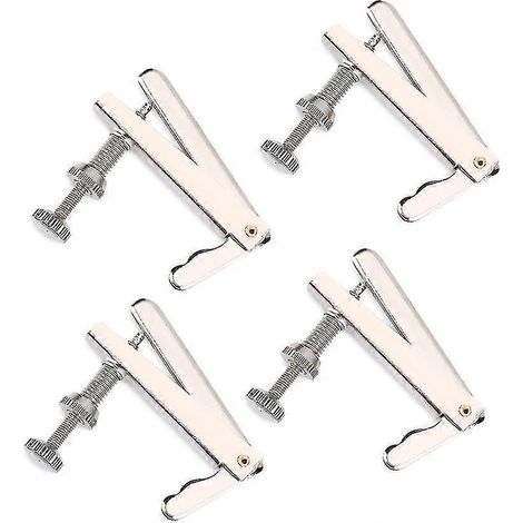 Lot de 4 tendeurs de cordes pour violoncelle, accordeurs fins en métal, pièces de rechange pour violoncelle. (1/5)