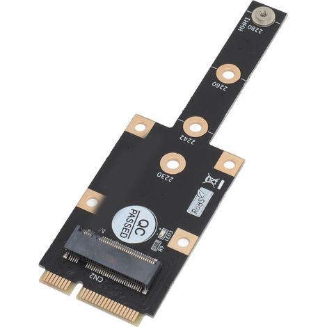 Mini-PCIe-zu-M.2-Key-Adapter für M.2 NGFF NVMe SSD (kompatibel mit M.2 2230, 2242, 2260 und 2280 SSDs). (1/5)