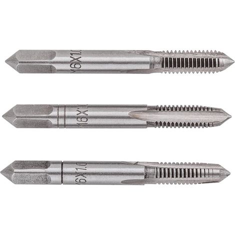 Tarauds M6, 3 pièces.