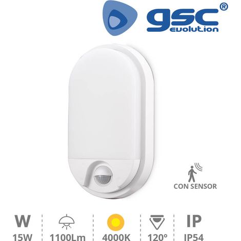 Wandleuchte LED mit Sensor Barron 15W 4200K Weiß GSC 200205012 (1/2)