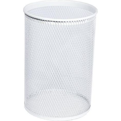 Sanela Paniers métalliques - Poubelle, 13 l, blanche SLZN 96A