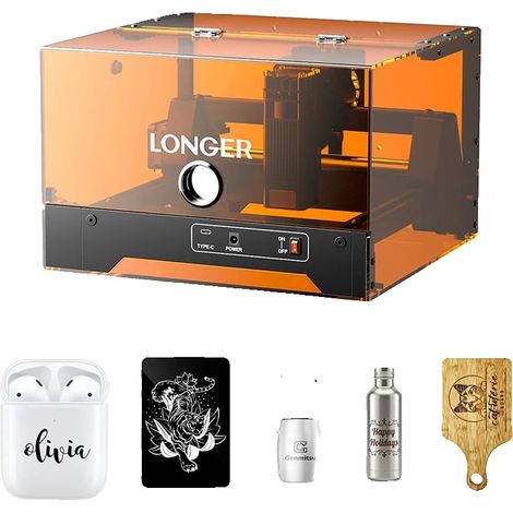 Grabadora láser de alta precisión, control Wi-Fi y USB, LONGER Ray5 MiniS 2.5W, UE (1/5)