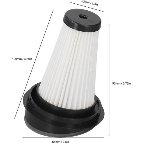 Ortviai Filtre pour Aspirateur Robot X-Pert 160 et RH72 – Lot de 4 pièces en ABS, haute efficacité anti-allergènes (1/4)