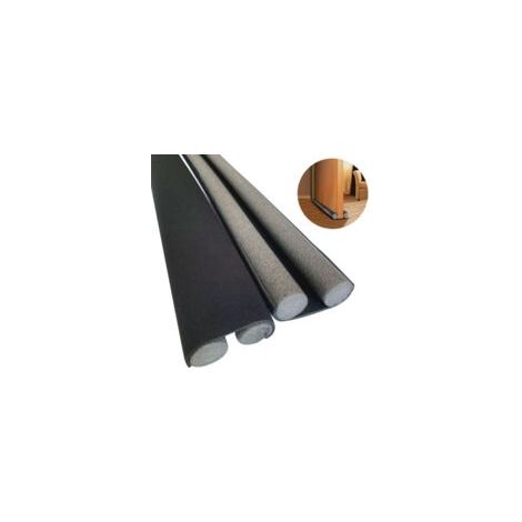 Butée de porte double, bande d'étanchéité sous la porte, bloque le bruit pour l'isolation et l'insonorisation des portes, longueur réglable de 106,7 cm, convient pour les portes intérieures avec un es