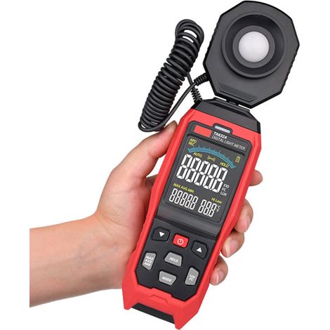 Digitales Lichtmessgerät, Beleuchtungsstärketester 200000 lx fc, Illuminanometer, Photometer für Prüfungen (1/5)