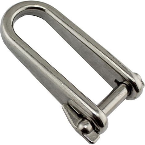 Goupille de verrouillage en U en acier inoxydable 316 - Accessoires de gréement pour yachts et bateaux - 5 mm - Acier inoxydable (1/4)