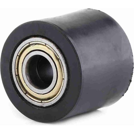Guide de roue de tendeur de curseur de rouleau de poulie de chaîne d'entraînement de 10mm pour la moto de vélo de rue noir (1/5)