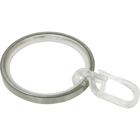 Gardinia Ringe mit Gleiteinlage Windsor, Ø 25 mm, edelstahl-optik Gardinenstangen & Zubehör (1/2)