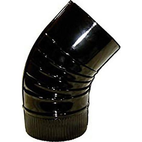 THECA codo 45g estufa 200mm vitrificado , Codo esmalte vitrificado brillo45 gradosDiámetro 200mmGrueso 0,6mmPara estufas y chimeneas.