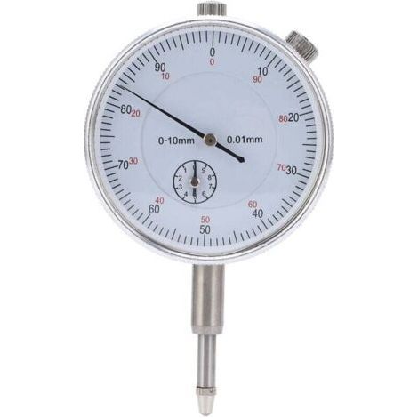PA Indicateur de test à cadran mécanique de haute précision, à aiguille, pour instruments de mesure 0-10 mm (1/4)