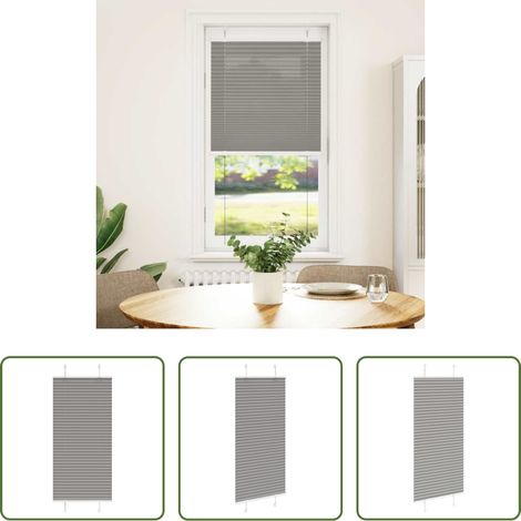 vidaXL Sonnenschutz -  Plissee Anthrazit 55x100 cm Stoffbreite 54,4 cm Polyester (1/5)