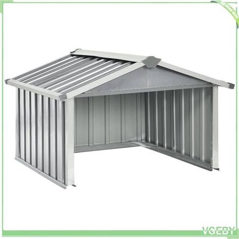 Abri pour robot tondeuse - FAFEICY - 150908 - 92x97x63 cm - Acier galvanisé - Gris (1/5)