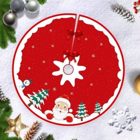 Jupe de sapin de Noël - KAGOLOW - 120 cm - Décoration de Noël - Cache-pied de sapin - Pour intérieur et extérieur (1/5)