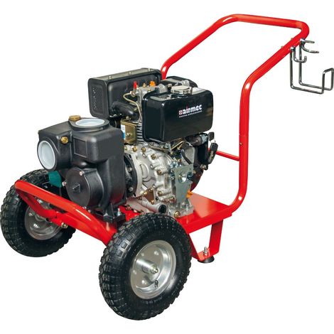 AIRMEC HHG 3-T ISP Motopompa Girante Aperta 3" con carrello 6 HP DIESEL