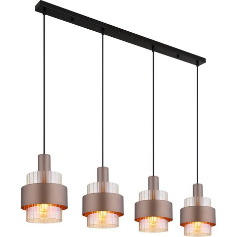 Globo - lampada a sospensione - MILLEY - bronzo - vetro - grande (1/5)