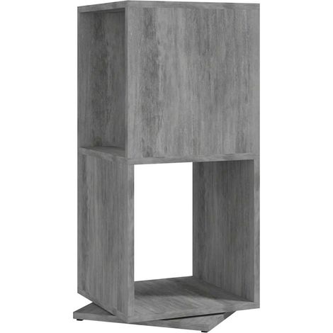 Maison Exclusive - Drehregal Betongrau 34,5x34,5x75,5 cm Holzwerk (1/5)