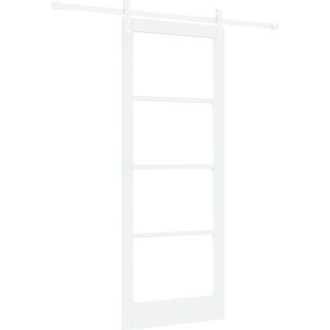 Maison Exclusive - Schiebetür ORKDAL Weiß 83 x 211 cm Massivholz