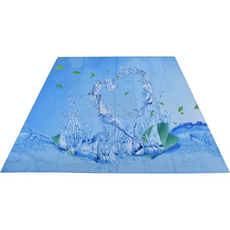 Rideau de douche imperméable en polyester occultant, avec crochets, pour la décoration de la salle de bain et de la maison, 150 x 180 cm (1/5)