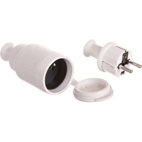 Schalterset (GN-H2-Buchse + WT-40H-Stecker) IP44 weiß ZP-H2