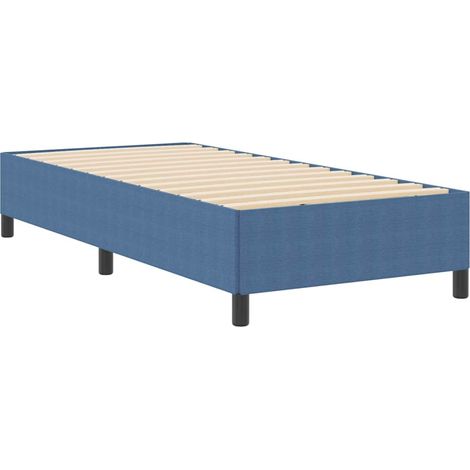 Lit simple,Lit adulte,Cadre de lit Bleu 100 x 200 cm Tissu en velours côtelé CFW6444859 (1/5)