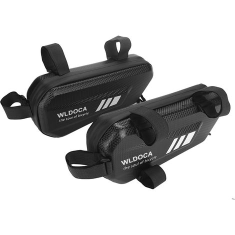 Lot de 2 sacoches latérales imperméables en EVA pour Moto – Sacs à Outils triangulaires 2 L pour Les randonnées et Les déplacements à Moto avec compatibilité avec Porte-Bagages (1/5)