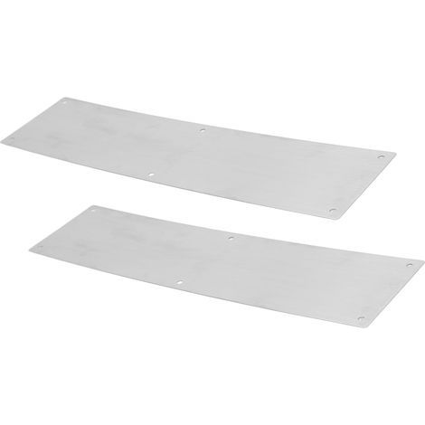 Plaque de protection décorative en acier inoxydable 304, 2 pièces, pour portes intérieures et extérieures (1/5)