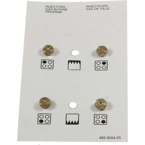 SACHET INJECTEURS GAZ BUTANE POUR CUISINIERE BEKO - 4431100102 (1/2)