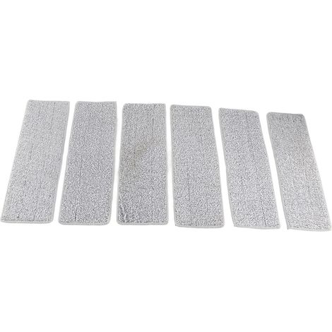 Serpillère Microfibre Lavable à Main 6 Pièces - Nettoyage Sec et Humide pour Sols Carrelés - Bleu (1/5)