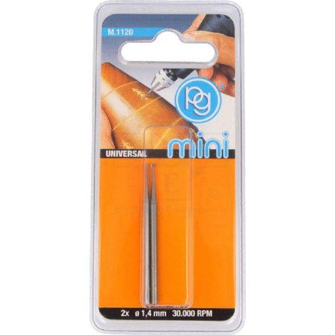 2x Pointes compatible avec graveur - Diametre 1.4mm - Diametre du mandrin 2.35mm - Ref 20