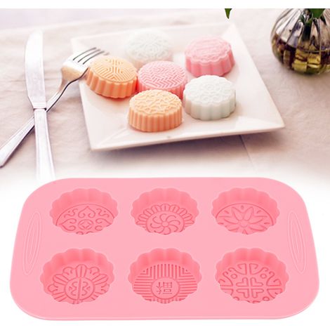 6-teilige DIY-Mondkuchenform für Kuchen, Eiscreme und Seife (1/5)