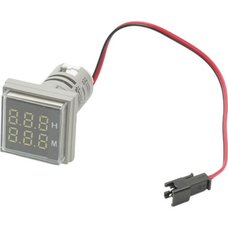 Indicatore digitale delle ore di funzionamento LED bianco 0-999H, 220V/380V AC Ø 22mm Breckner Germany (1/5)