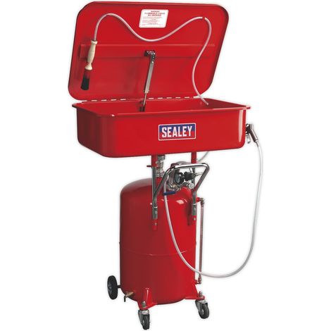Sealey Air Operated Mobile Parts Washer 50L with 65L Reservoir SM224 (1/2)