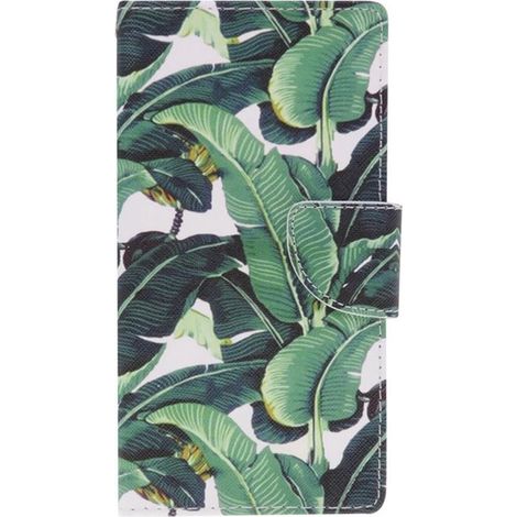 Étui portefeuille pour Huawei Mate 30 - Motif feuilles de bananier - Vert - Coque avec rangement cartes (1/5)
