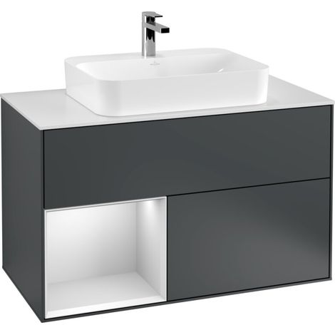 Villeroy & Boch F361MTHG Meuble sous-lavabo Finion F36 (1/2)