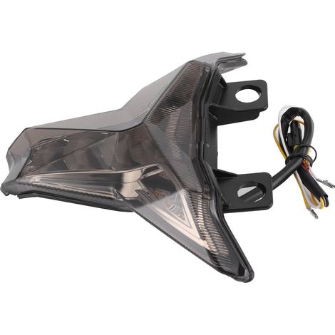 Ultrahelles 12-V-LED-Motorradrücklicht mit Blinker, kompatibel mit Kawasaki Z1000/ZX-10R Ninja/Ninja 400, getönte Linse (1/5)