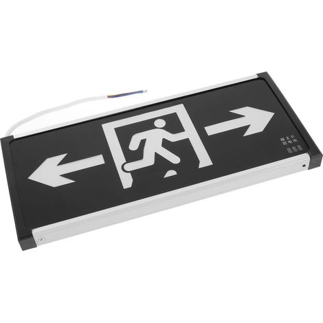 Panneau De Sortie Avec Éclairage De Secours Led Indicateur De Sortie Pour Lieux Publics Signalétique De Sécurité