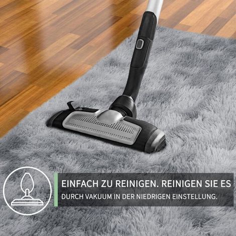 Tapis 120x160cm - Tapis salon en peluche épaisse ultra- douce antidérapant pour Salon, Chambre ou Couloir - Grand Tapis de Sol à Poils Longs (1/3)