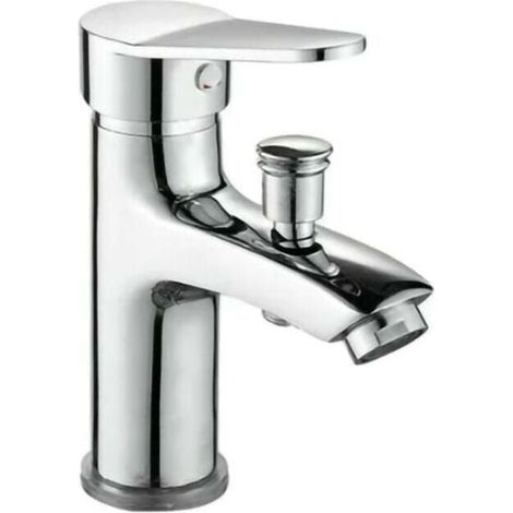 Mitigeur de douche, robinet de douche à double usage chaud et froid avec poignée unique, en alliage, avec tuyau d'arrivée d'eau de 60 cm (1/4)