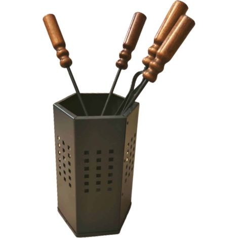 Kaminbesteck Kekai Cubo 4-Teilig 29 cm
