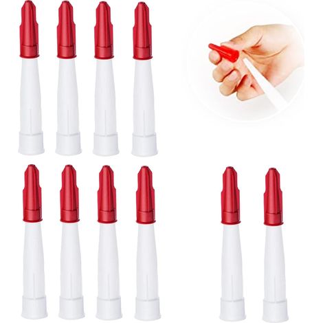 10-teiliges Dichtungsdüsenkappen-Set, Silikon-Ersatzdichtmitteldüsen, Dichtungskappen, Dichtungswerkzeug (1/5)