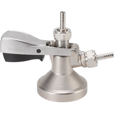 Coupleur De Fût De Bière - Corps En Laiton - Sonde En Acier Inoxydable - Compatible Kegs G5/8 - Pour Distributeur De Bière Et Boissons Pétillantes - 1 Pièce (1/5)