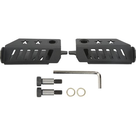 Repose-pieds Front Door Off Exterieur Hinge Folding pour Ford Bronco 2 4 Door 2021‑2022 - Paquet 2, Steel Noir (1/5)