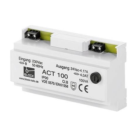 Block ACT 25 Transformador de seguridad 25 VA 230V/24V