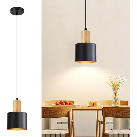 GBLY Hängeleuchte Esstisch Pendelleuchte E27 Schwarz Vintage Max 40W Höhenverstellbar Ohne Leuchtmittel Für Esszimmer Schlafzimmer Küchen