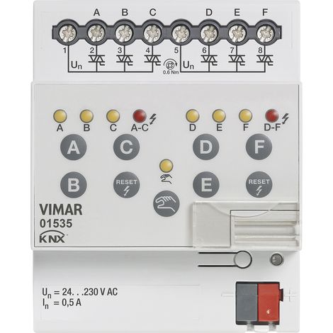 VIMAR - 01535 6-Ausgang 230V KNX Magnetventilantrieb