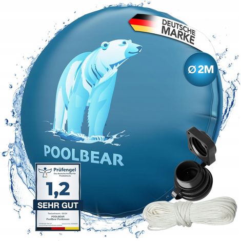 Funda PoolBear de 200 x 200 cm. Cojín de invierno para piscina de 2 m XXL. (1/5)