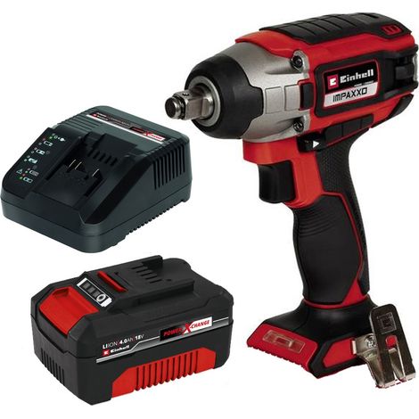 Einhell 18v Power X-Change Cordless Impact Wrench 1/2"" 230Nm IMPAXXO + 4.0Ah Kit (1/5)