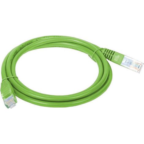 Cable de conexión U/UTP cat.5e de PVC de 5,0 m, color verde, alantec