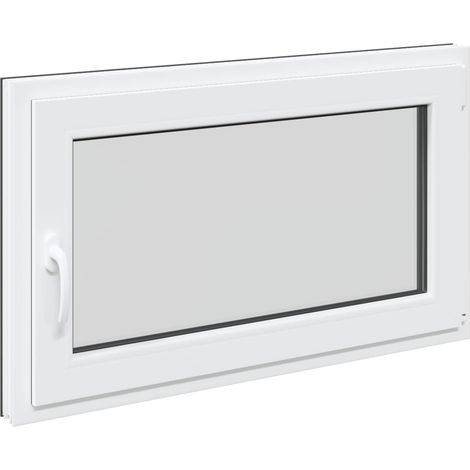 vidaXL Basement Window RISOR 100 x 60 cm PVC and Glass Anthracite