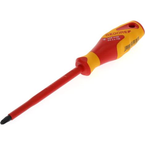 Tournevis VDE cruciforme PH3, Tournevis isolé 1 000 V, Longueur 270 mm, Outil, VDE 2160 PH 3, Acier (1/5)